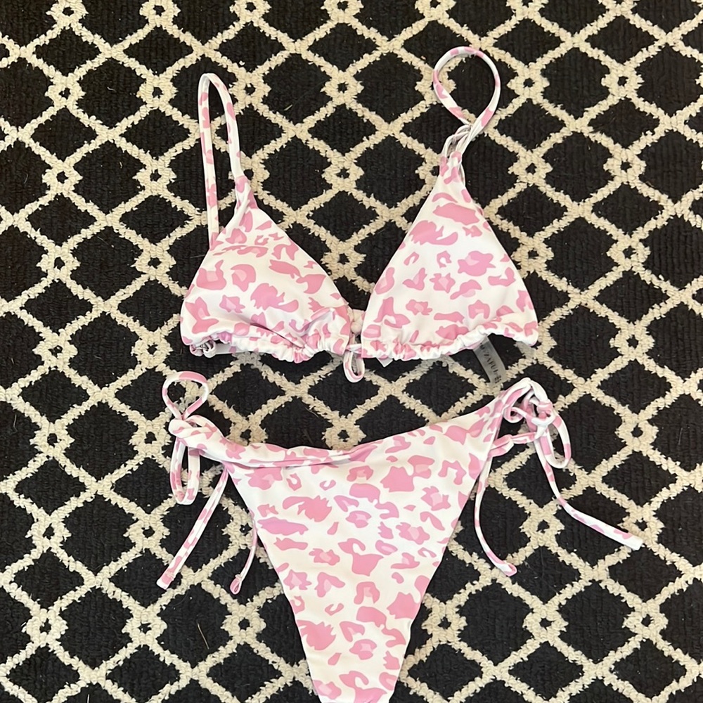 Leopard Print Pink Bikini